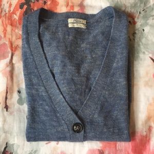 Madewell lightweight blue cardigan